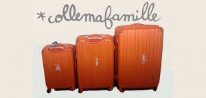 valise avec les stickers Collemafamille